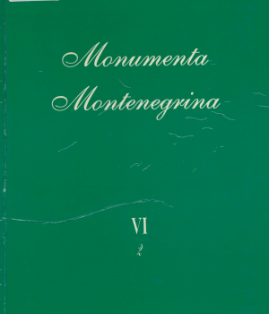 Monumenta Montenegrina. Knj. 6, t. 2, Kotor i Risan od 325. do 1200. godine